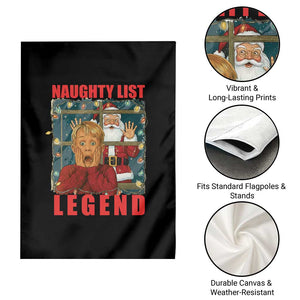 Santa Christmas Movie Funny Garden Flag Naughty List Legend TS14 Print Your Wear