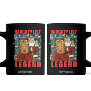 Santa Christmas Movie Funny Coffee Mug Naughty List Legend TS14 Black Print Your Wear