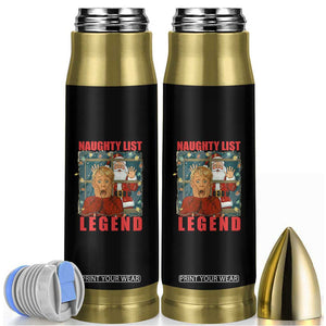 Santa Christmas Movie Funny Bullet Tumbler Naughty List Legend TS14 Black Print Your Wear