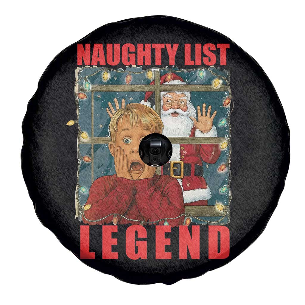 Santa Christmas Movie Funny Spare Tire Cover Naughty List Legend TS14 Print Your Wear