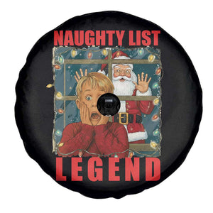 Santa Christmas Movie Funny Spare Tire Cover Naughty List Legend TS14 Print Your Wear