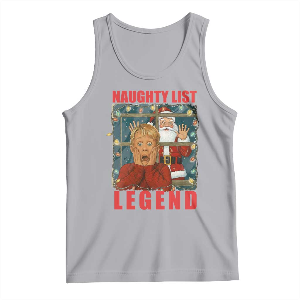 Santa Christmas Movie Funny Tank Top Naughty List Legend TS14 Athletic Heather Print Your Wear
