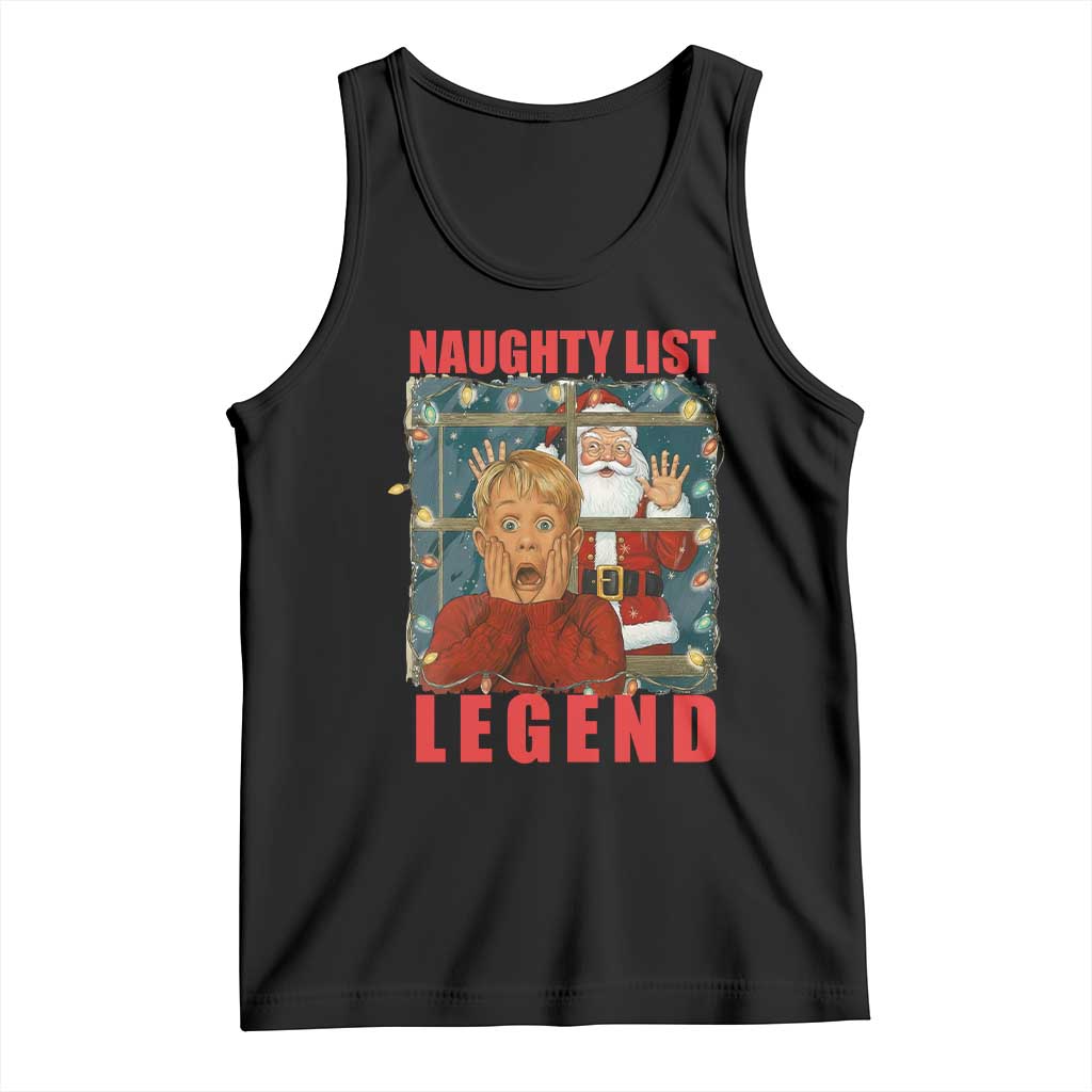 Santa Christmas Movie Funny Tank Top Naughty List Legend TS14 Black Print Your Wear