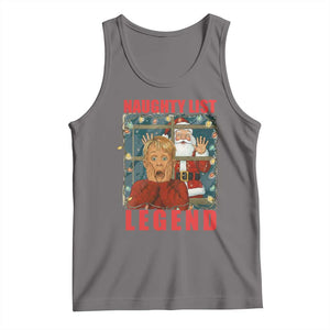 Santa Christmas Movie Funny Tank Top Naughty List Legend TS14 Deep Heather Print Your Wear