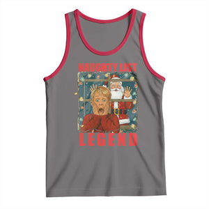 Santa Christmas Movie Funny Tank Top Naughty List Legend TS14 Deep Heather Red Print Your Wear