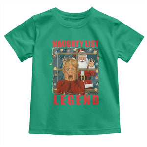 Santa Christmas Movie Funny Toddler T Shirt Naughty List Legend TS14 Irish Green Print Your Wear