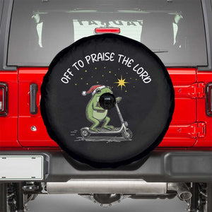 Funny Frog Christian Spare Tire Cover Off To Praise The Lord TS14 Black Print Your Wear
