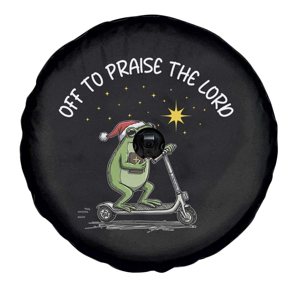 Funny Frog Christian Spare Tire Cover Off To Praise The Lord TS14 Print Your Wear