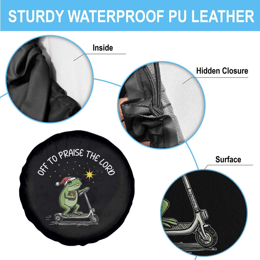Funny Frog Christian Spare Tire Cover Off To Praise The Lord TS14 Print Your Wear