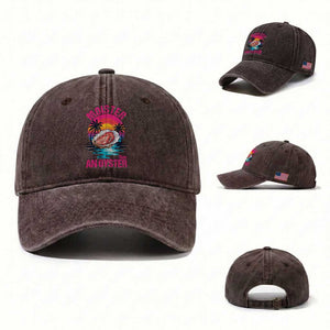 Moister Than An Oyster Washed Cotton Baseball Cap Funny Inappropriate Adult Humor Women TS14 Washed Cap Universal Fit Dark Brown Print Your Wear