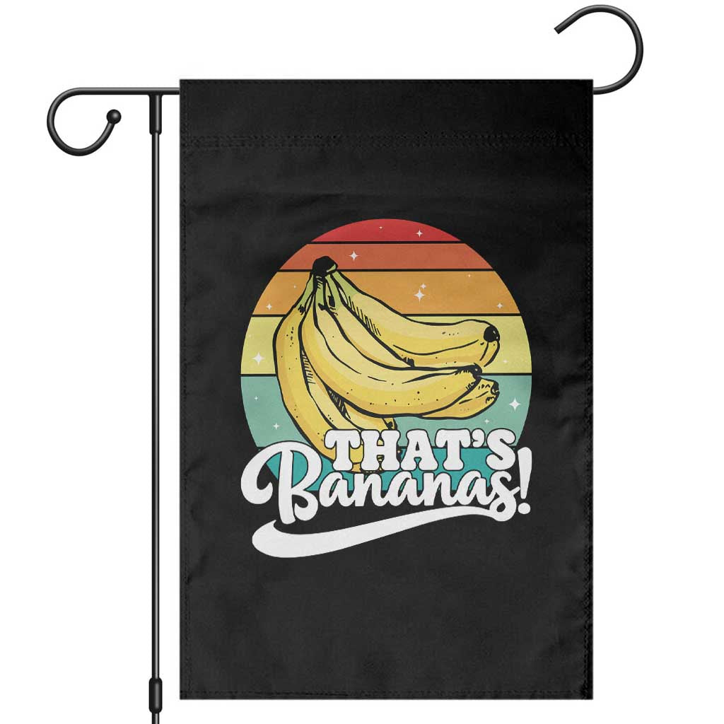 That's Bananas Garden Flag Funny Banana Lover Saying TS14 Black Print Your Wear