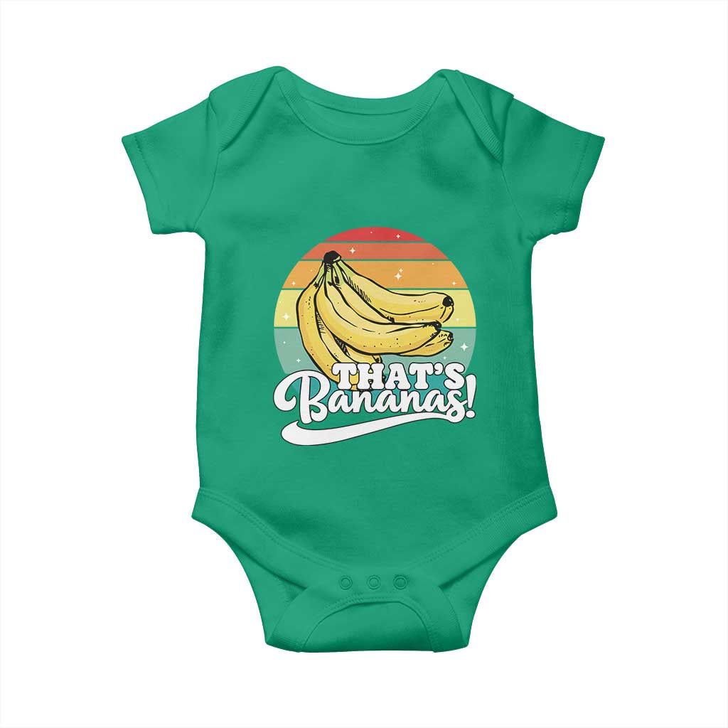 That's Bananas Baby Onesie Funny Banana Lover Saying TS14 Irish Green Print Your Wear