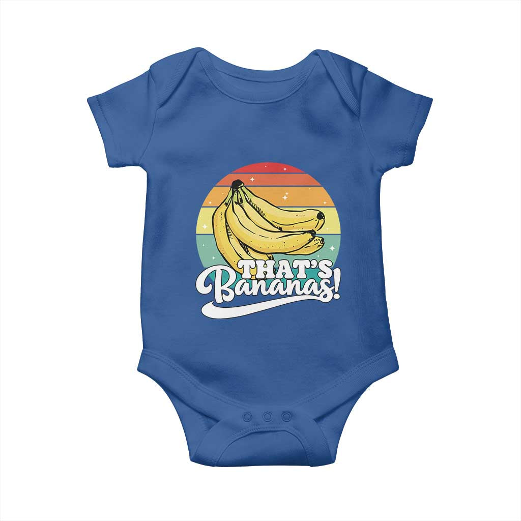 That's Bananas Baby Onesie Funny Banana Lover Saying TS14 Royal Blue Print Your Wear