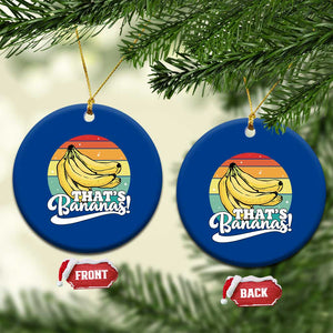 That's Bananas Ceramic Ornament Funny Banana Lover Saying TS14 1pc Blue Print Your Wear