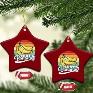 That's Bananas Ceramic Ornament Funny Banana Lover Saying TS14 Print Your Wear