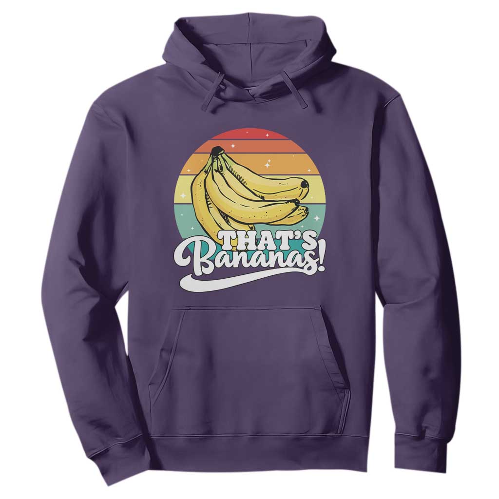 That's Bananas Hoodie Funny Banana Lover Saying TS14 Purple Print Your Wear