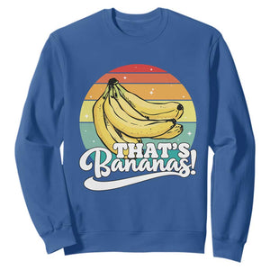 That's Bananas Sweatshirt Funny Banana Lover Saying TS14 Royal Blue Print Your Wear