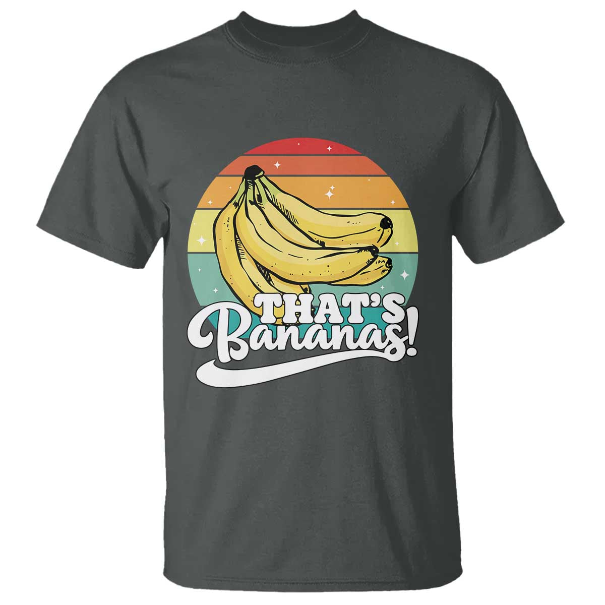That's Bananas T Shirt Funny Banana Lover Saying TS14 Dark Heather Print Your Wear