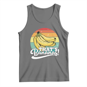 That's Bananas Tank Top Funny Banana Lover Saying TS14 Black Heather Print Your Wear
