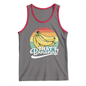 That's Bananas Tank Top Funny Banana Lover Saying TS14 Deep Heather Red Print Your Wear