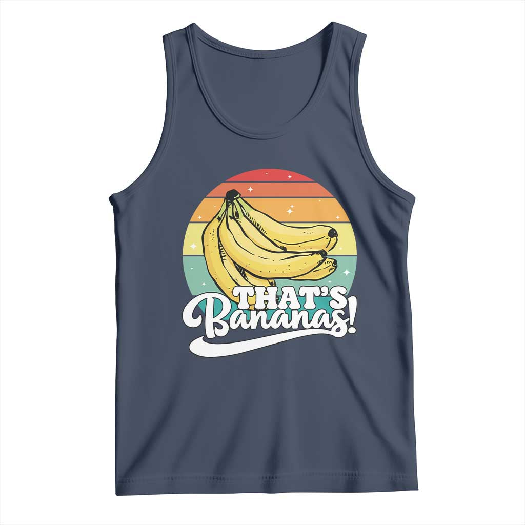 That's Bananas Tank Top Funny Banana Lover Saying TS14 Navy Print Your Wear