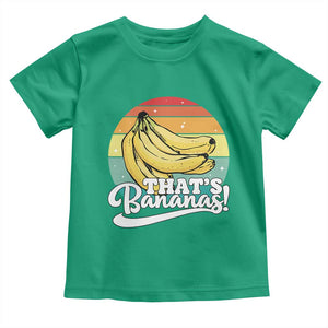 That's Bananas Toddler T Shirt Funny Banana Lover Saying TS14 Irish Green Print Your Wear
