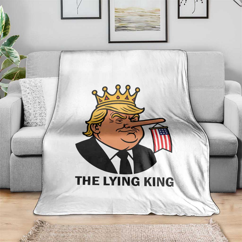 The Lying King Trump Throw Blanket Funny Political Satire TS14 Print Your Wear