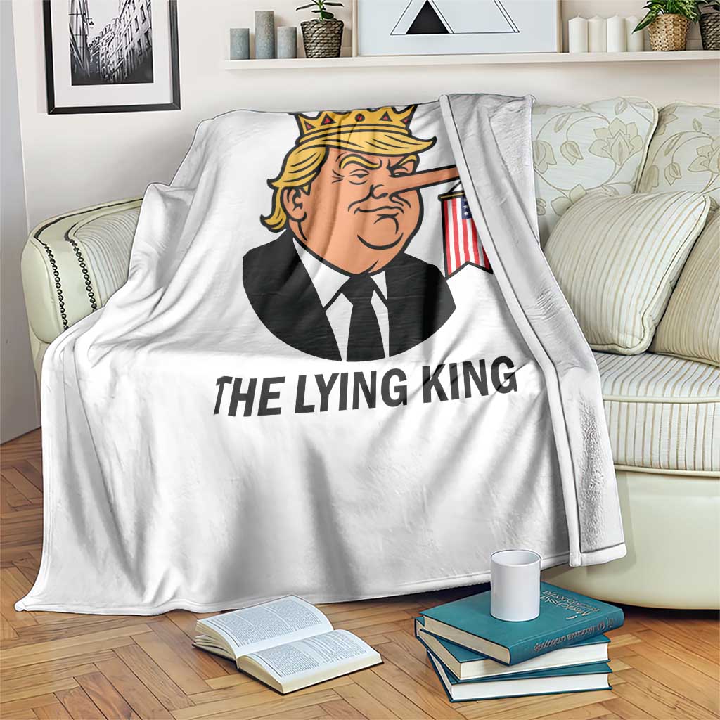 The Lying King Trump Throw Blanket Funny Political Satire TS14 Print Your Wear
