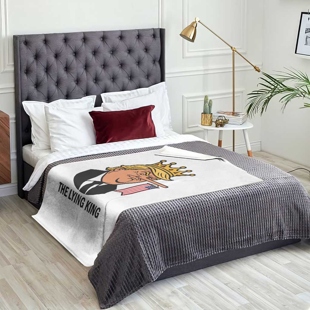 The Lying King Trump Throw Blanket Funny Political Satire TS14 Print Your Wear