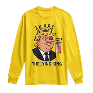 The Lying King Trump Long Sleeve Shirt Funny Political Satire TS14 Daisy Print Your Wear