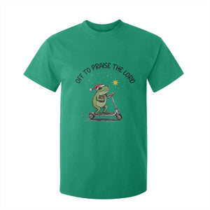Off To Praise The Lord T Shirt For Kid Funny Frog Christian TS14 Irish Green Print Your Wear