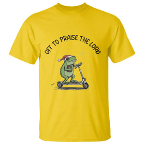 Off To Praise The Lord T Shirt Funny Frog Christian TS14 Daisy Print Your Wear