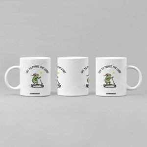 Off To Praise The Lord Coffee Mug Funny Frog Christian TS14 Print Your Wear