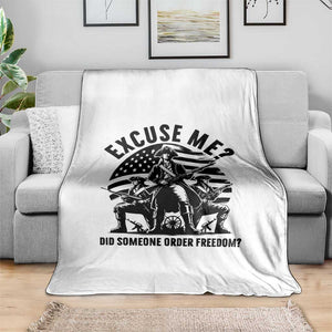 Freedom Resist Protest Civil Rights Throw Blanket Excuse Me Did Someone Order Freedom TS14 Print Your Wear