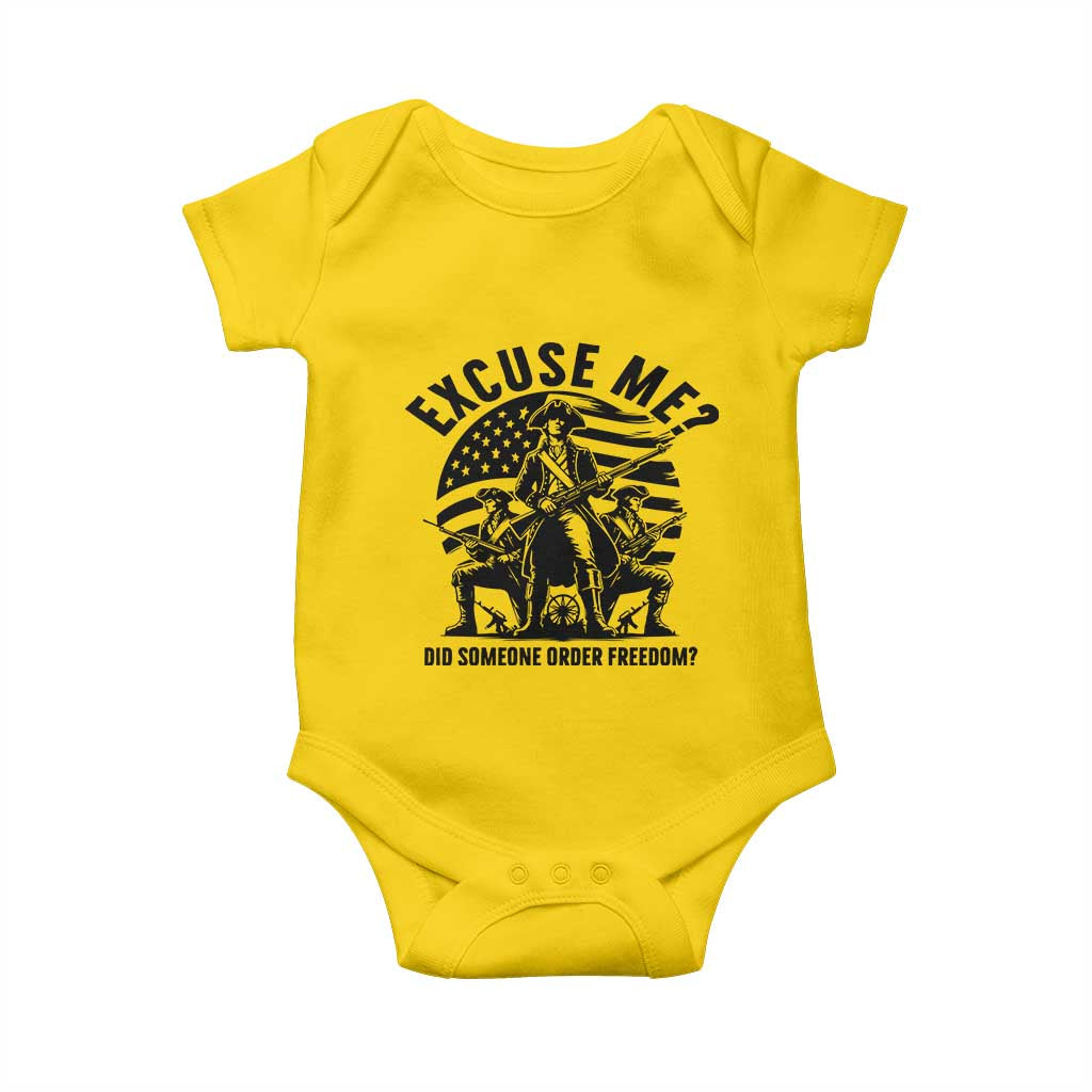 Freedom Resist Protest Civil Rights Baby Onesie Excuse Me Did Someone Order Freedom TS14 Daisy Print Your Wear