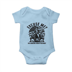Freedom Resist Protest Civil Rights Baby Onesie Excuse Me Did Someone Order Freedom TS14 Light Blue Print Your Wear