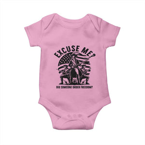 Freedom Resist Protest Civil Rights Baby Onesie Excuse Me Did Someone Order Freedom TS14 Light Pink Print Your Wear