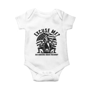 Freedom Resist Protest Civil Rights Baby Onesie Excuse Me Did Someone Order Freedom TS14 White Print Your Wear