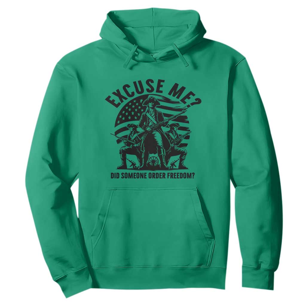 Freedom Resist Protest Civil Rights Hoodie Excuse Me Did Someone Order Freedom TS14 Irish Green Print Your Wear