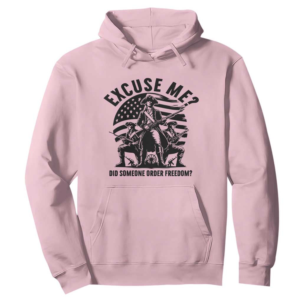 Freedom Resist Protest Civil Rights Hoodie Excuse Me Did Someone Order Freedom TS14 Light Pink Print Your Wear