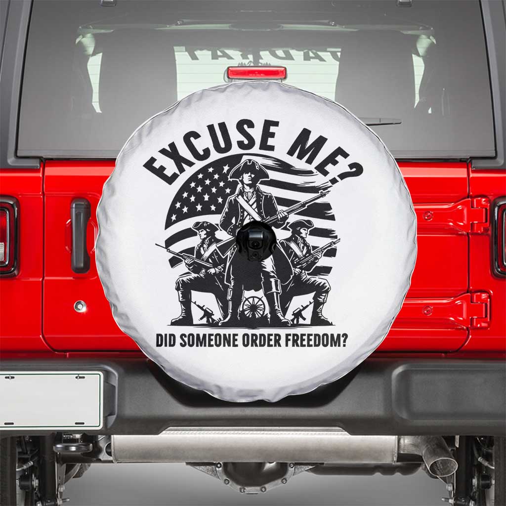 Freedom Resist Protest Civil Rights Spare Tire Cover Excuse Me Did Someone Order Freedom TS14 White Print Your Wear