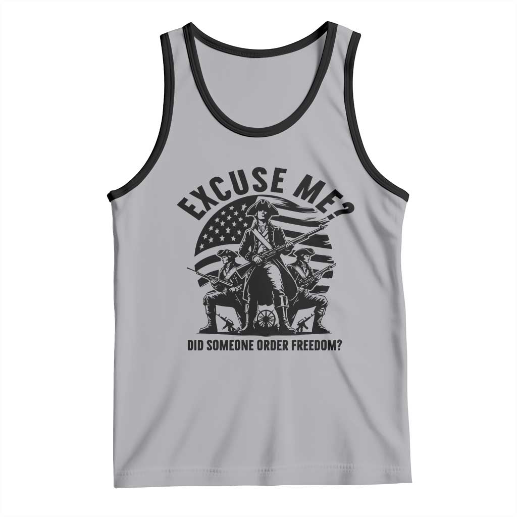 Freedom Resist Protest Civil Rights Tank Top Excuse Me Did Someone Order Freedom TS14 Athletic Heather Black Print Your Wear