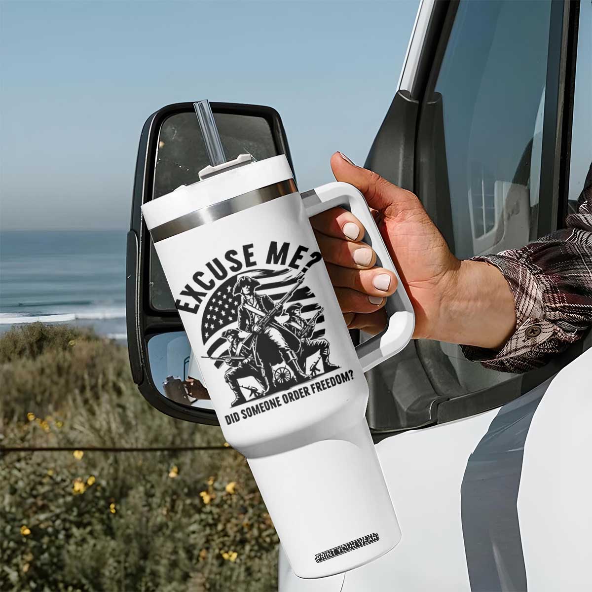 Freedom Resist Protest Civil Rights Tumbler With Handle Excuse Me Did Someone Order Freedom TS14 Print Your Wear