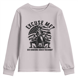 Freedom Resist Protest Civil Rights Youth Sweatshirt Excuse Me Did Someone Order Freedom TS14 Ice Gray Print Your Wear