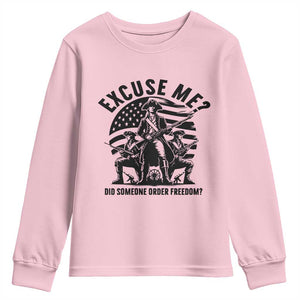Freedom Resist Protest Civil Rights Youth Sweatshirt Excuse Me Did Someone Order Freedom TS14 Light Pink Print Your Wear