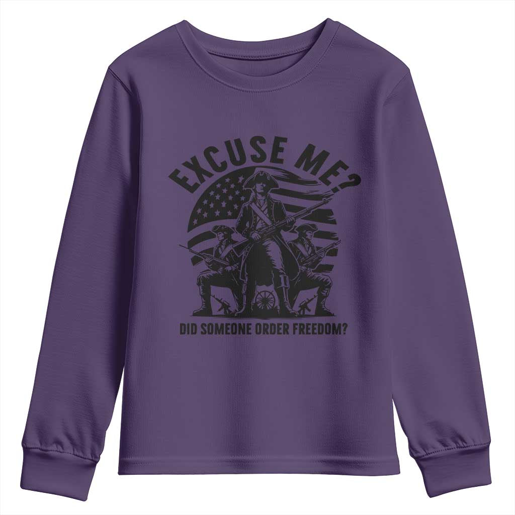 Freedom Resist Protest Civil Rights Youth Sweatshirt Excuse Me Did Someone Order Freedom TS14 Purple Print Your Wear