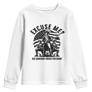 Freedom Resist Protest Civil Rights Youth Sweatshirt Excuse Me Did Someone Order Freedom TS14 White Print Your Wear