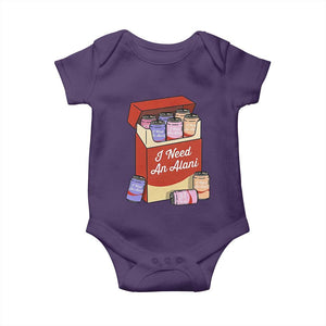 I Need An Alani Baby Onesie Funny Drinking Trendy Summer Vacation TS14 Purple Print Your Wear