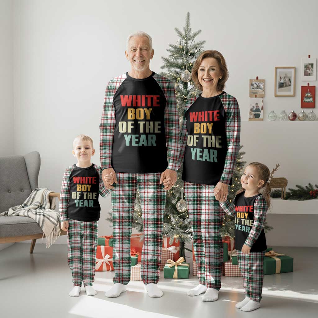White Boy Of The Year Plaid Pajama Set Funny Statement TS14 Christmas Plaid Print Your Wear
