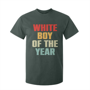 White Boy Of The Year T Shirt For Kid Funny Statement TS14 Dark Forest Green Print Your Wear